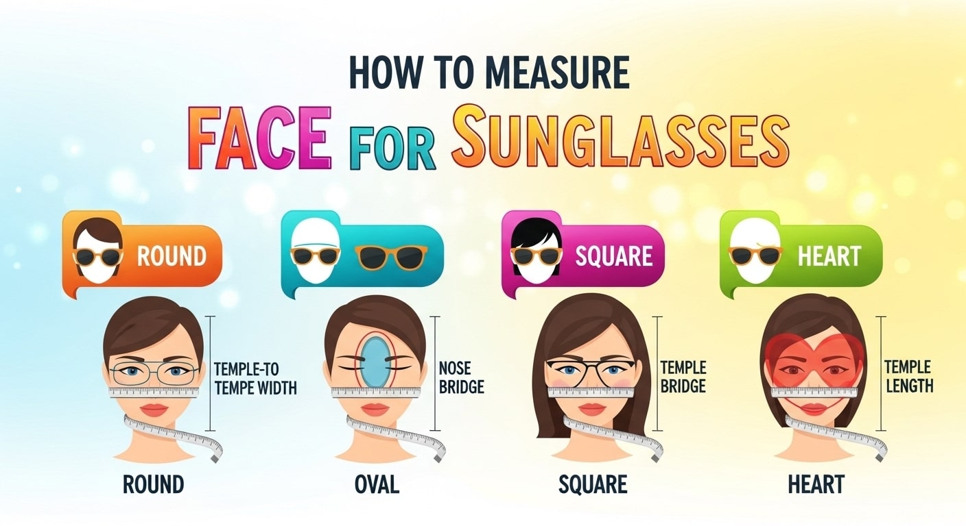 How to Measure Face for Sunglasses