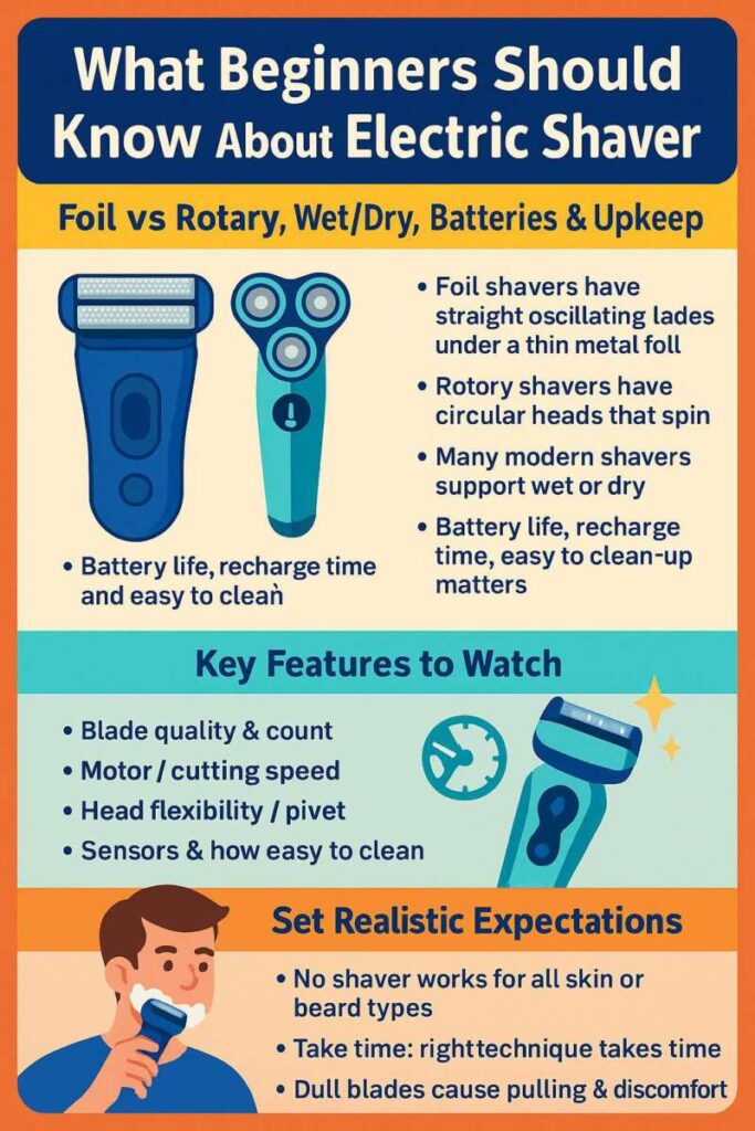 What Beginners Should Know About Electric Shavers
