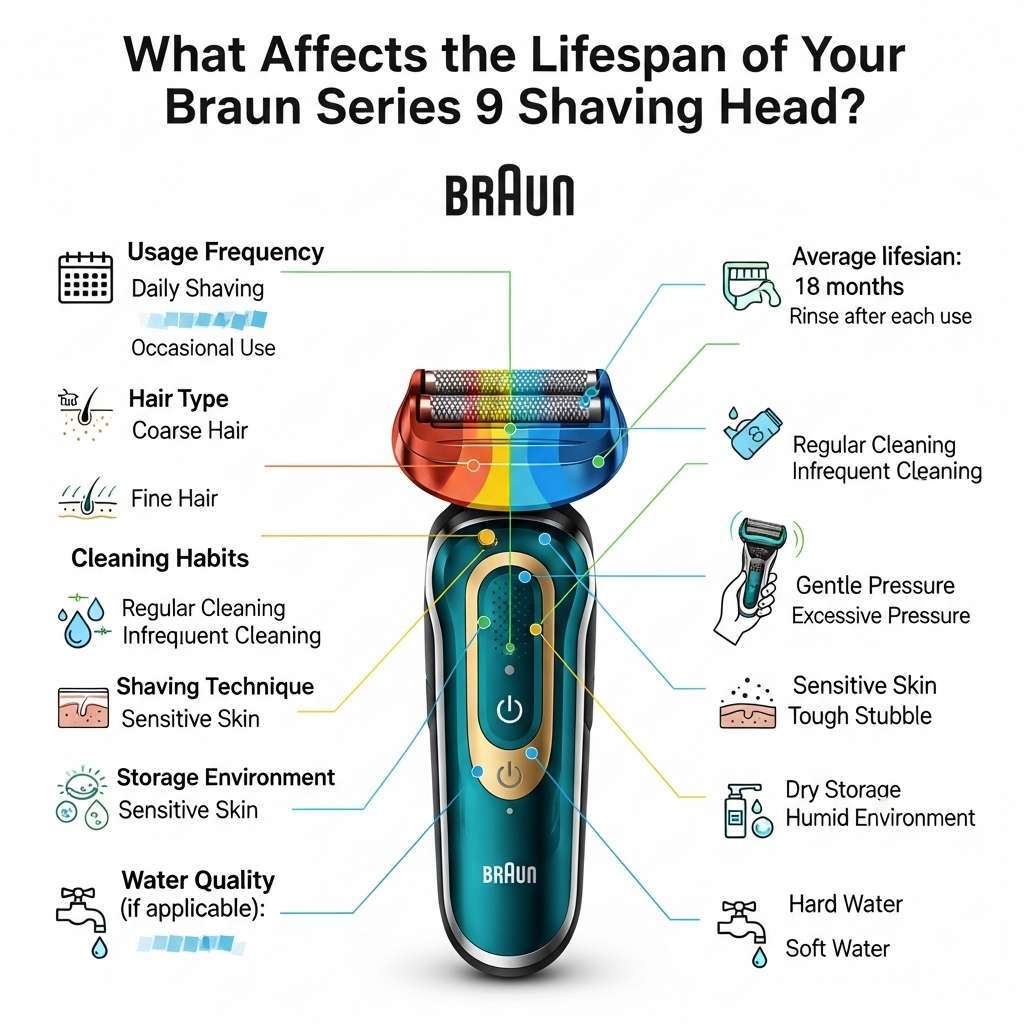 What Affects the Lifespan of Your Braun Series 9 Shaving Head?